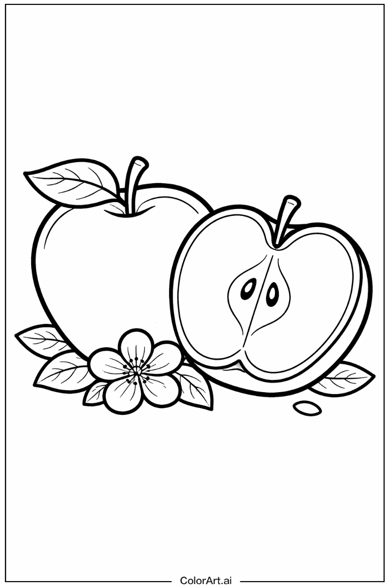 Apple half Apple Scene