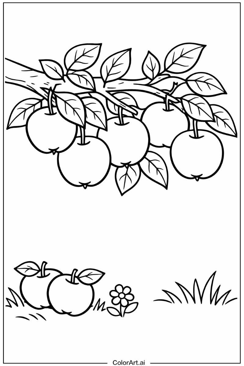 Apple on tree Apple Design