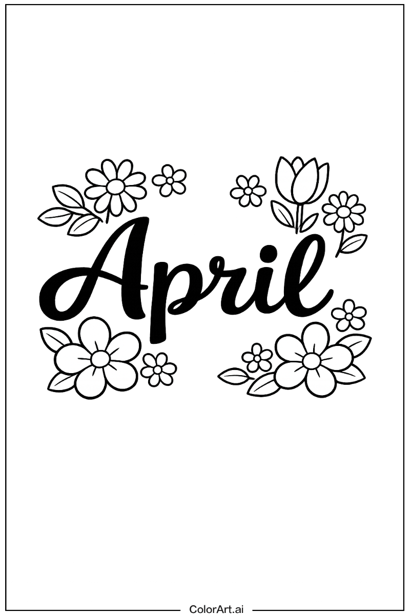 April with Flowers 3