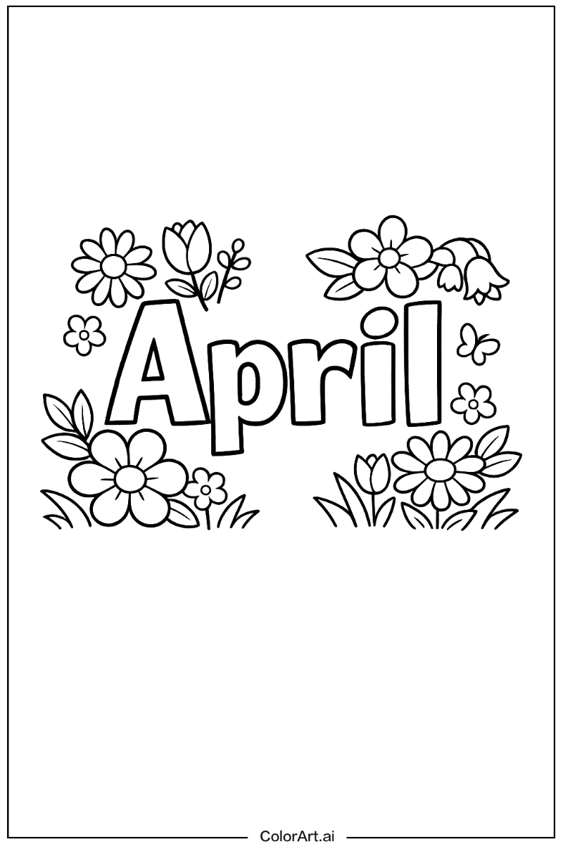 April with Flowers 5