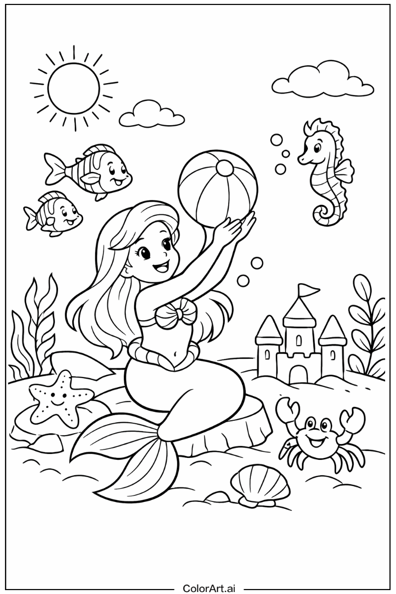 ariel mermaid Playing Outside 2