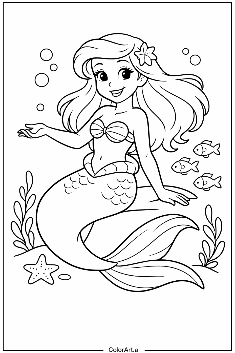 Smiling ariel mermaid 2