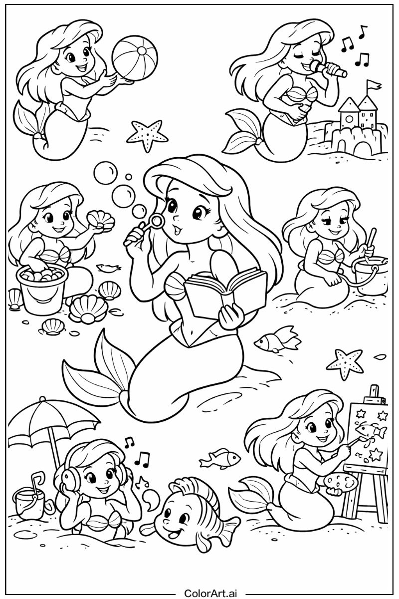 ariel mermaid Having Fun 2