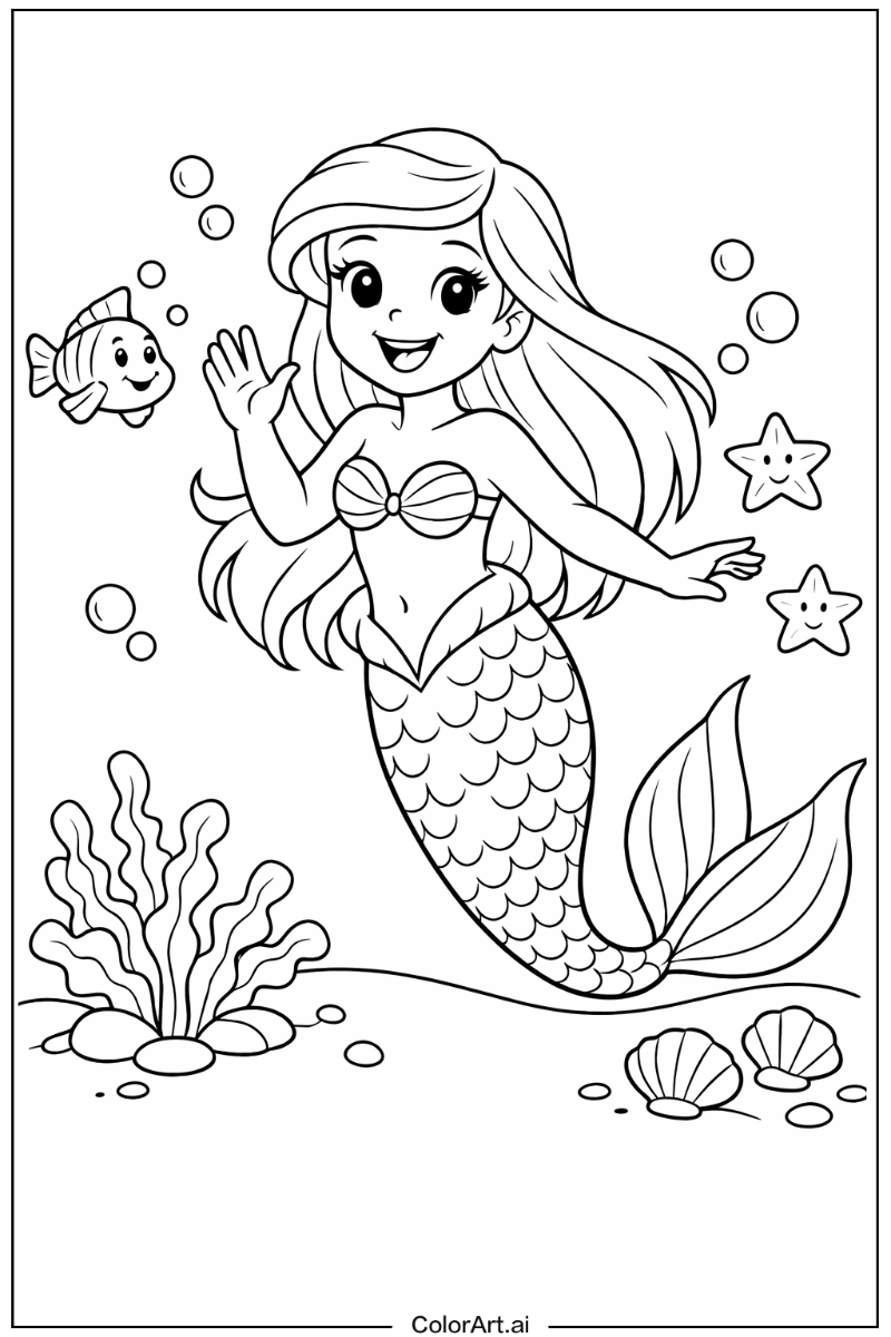 Happy ariel mermaid 3