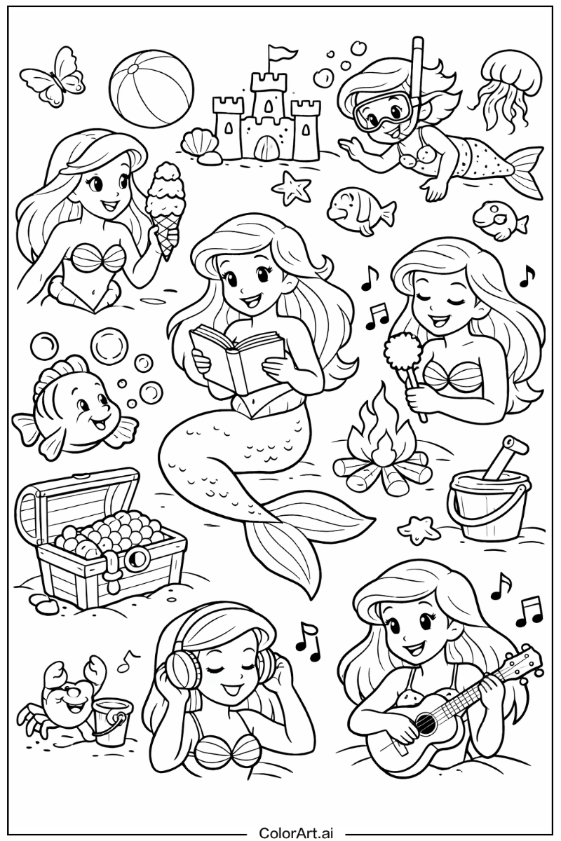 ariel mermaid Having Fun 3