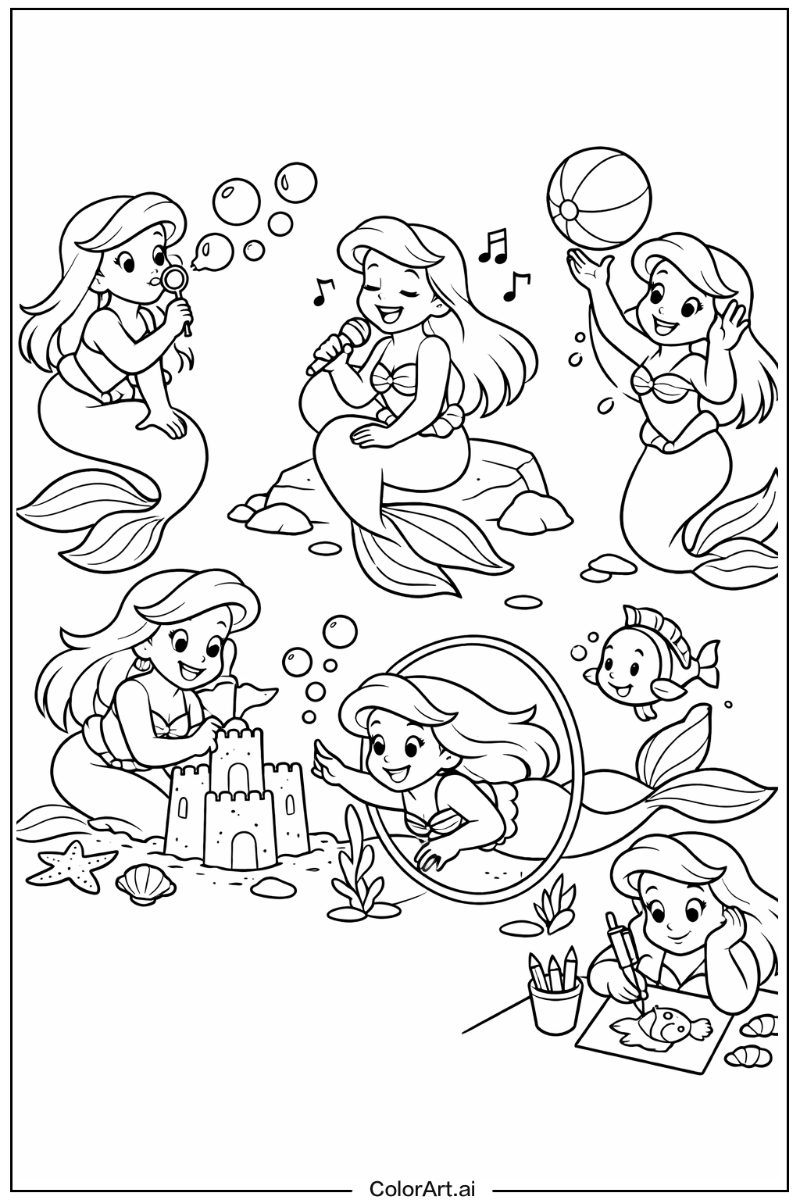 ariel mermaid Having Fun 1