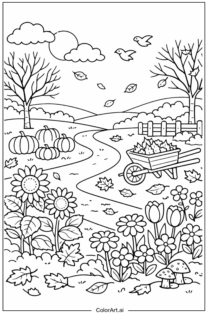 Autumn in a Garden 2