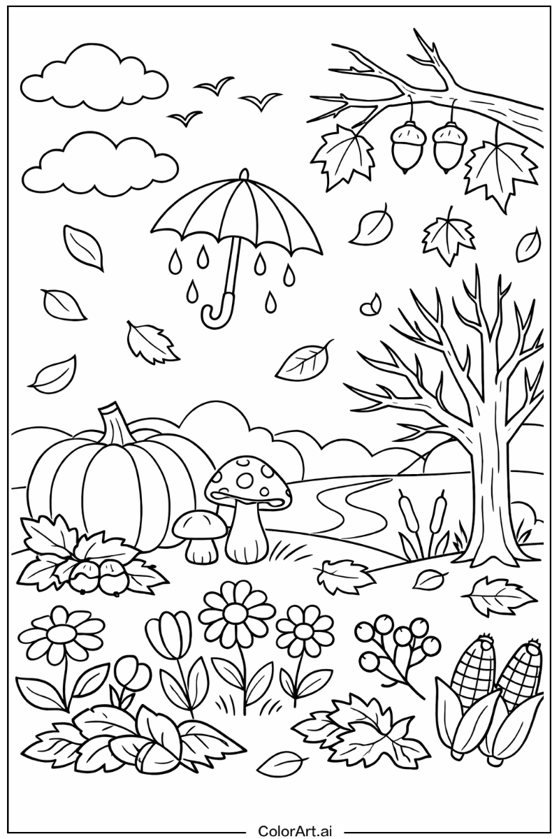 Autumn with Flowers 2