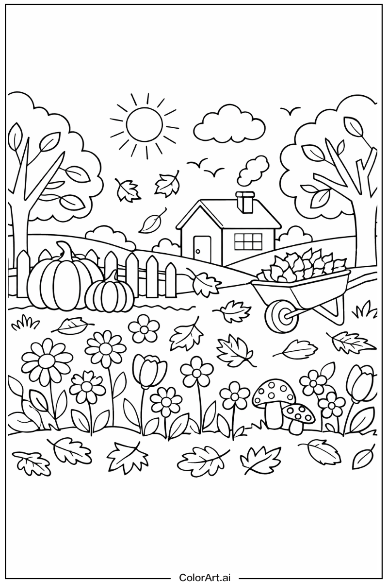 Autumn in a Garden 3