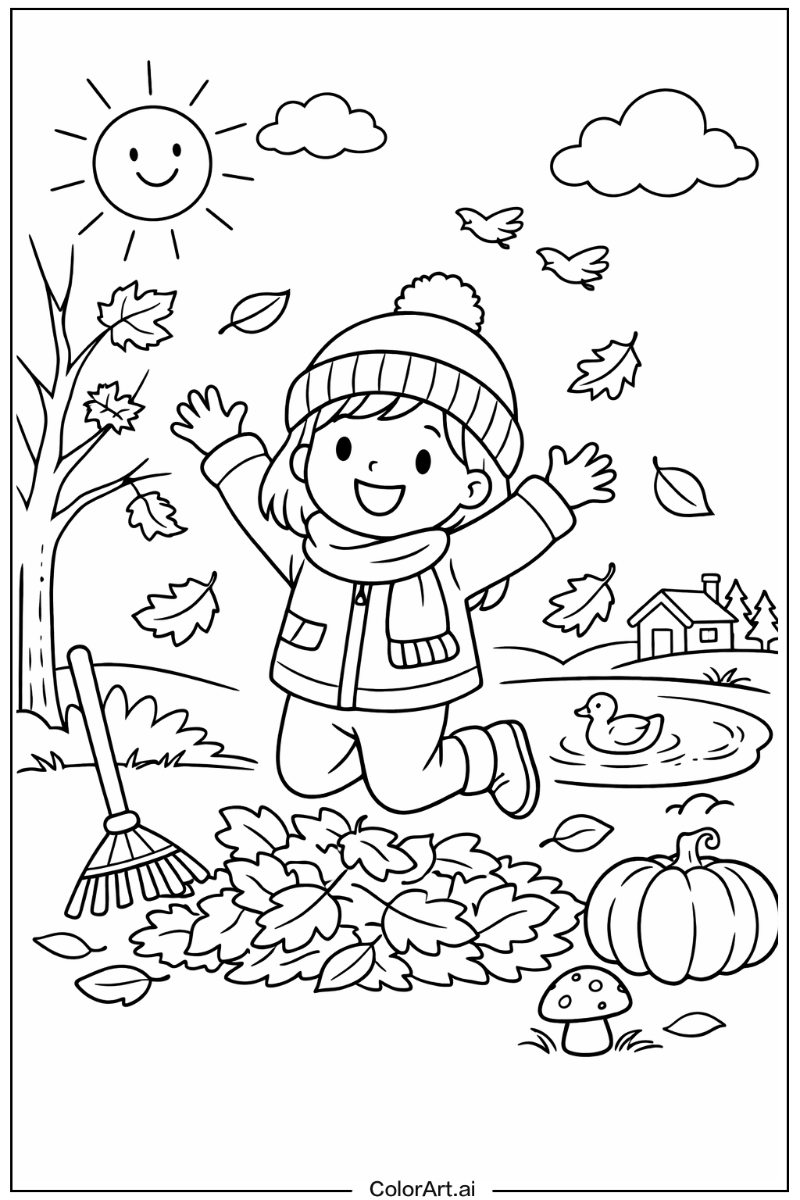 Autumn Playing Outside 3