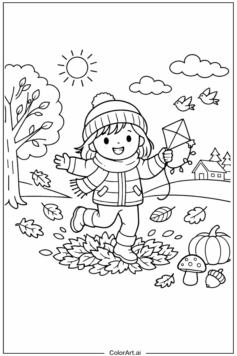 Autumn Playing Outside 4