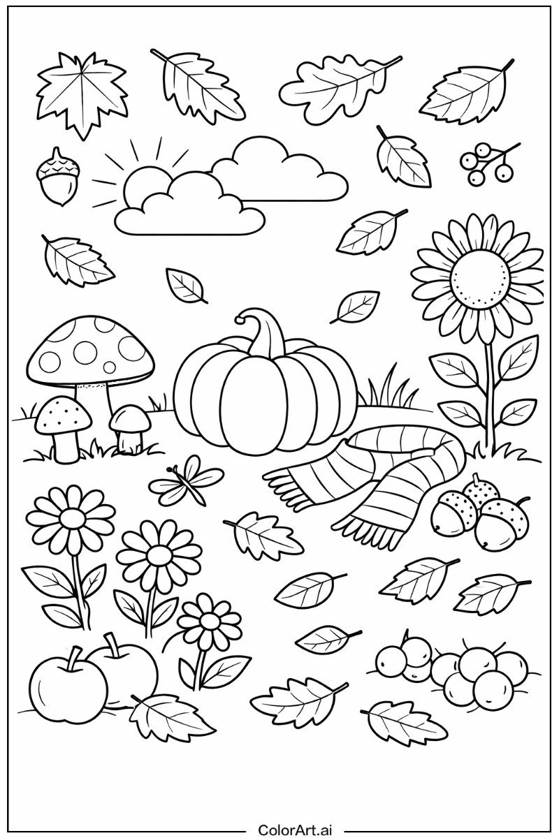 Autumn with Flowers 4