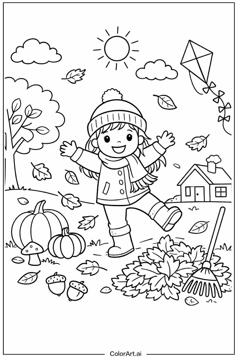 Autumn Playing Outside 5