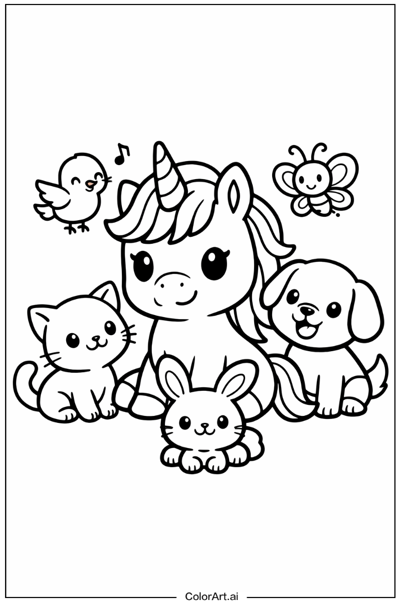 Baby Unicorn with Friends 2