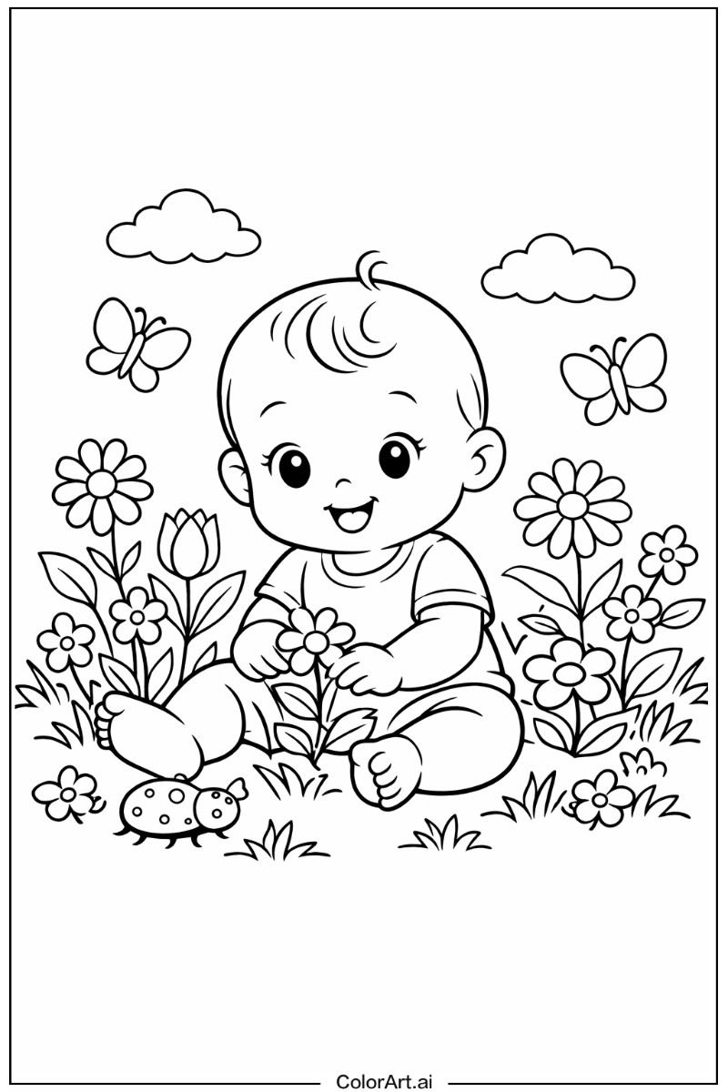 baby in a Garden 4