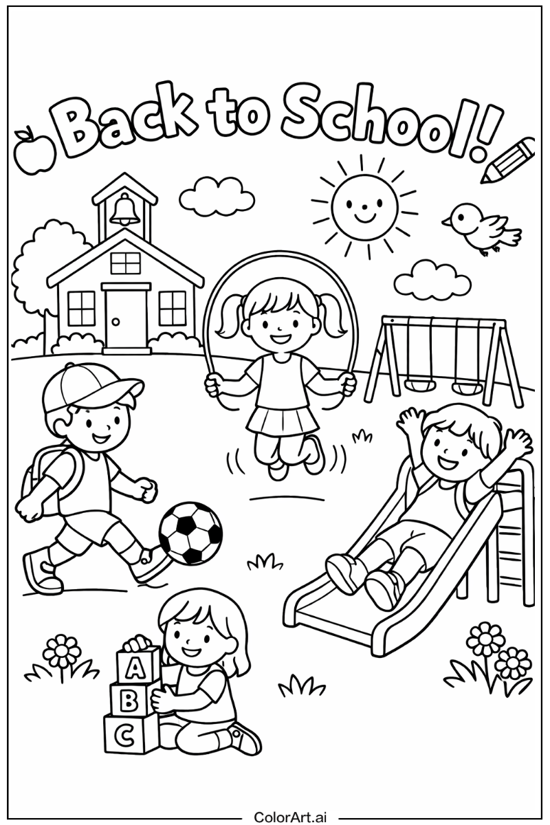 back to school Playing Outside 3