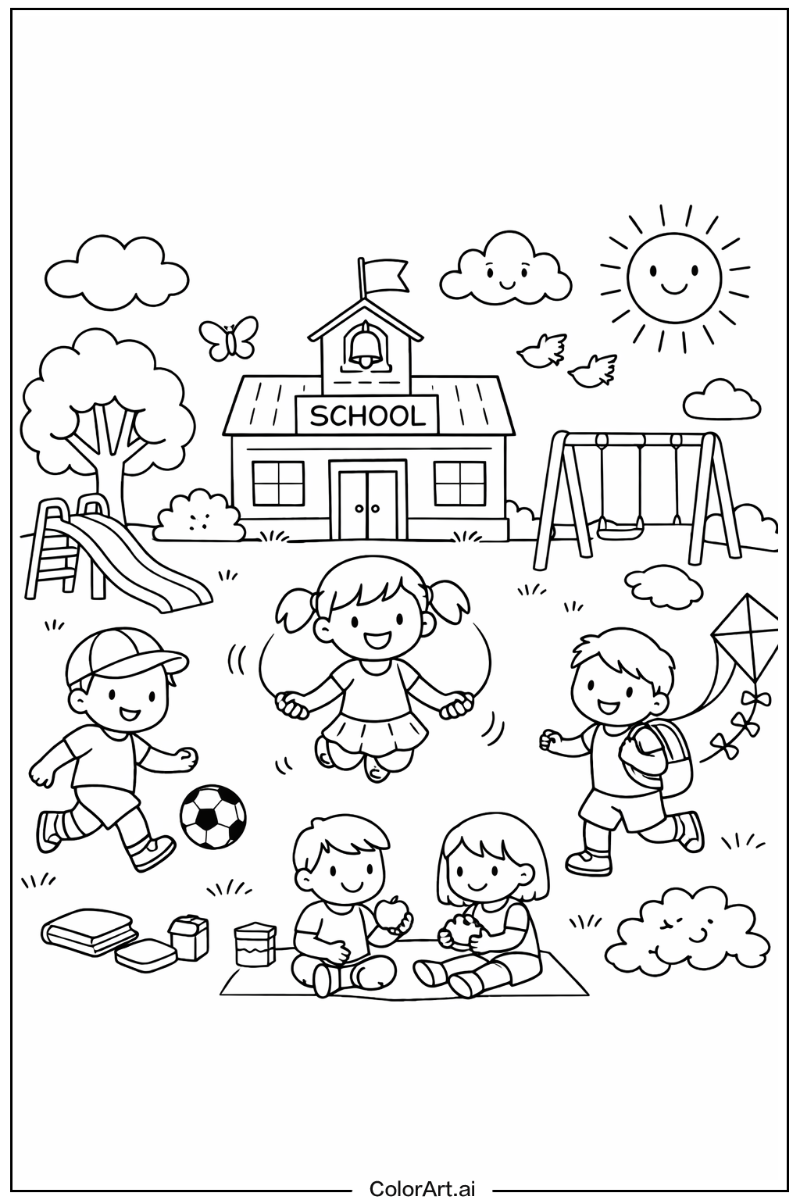 back to school Playing Outside 4