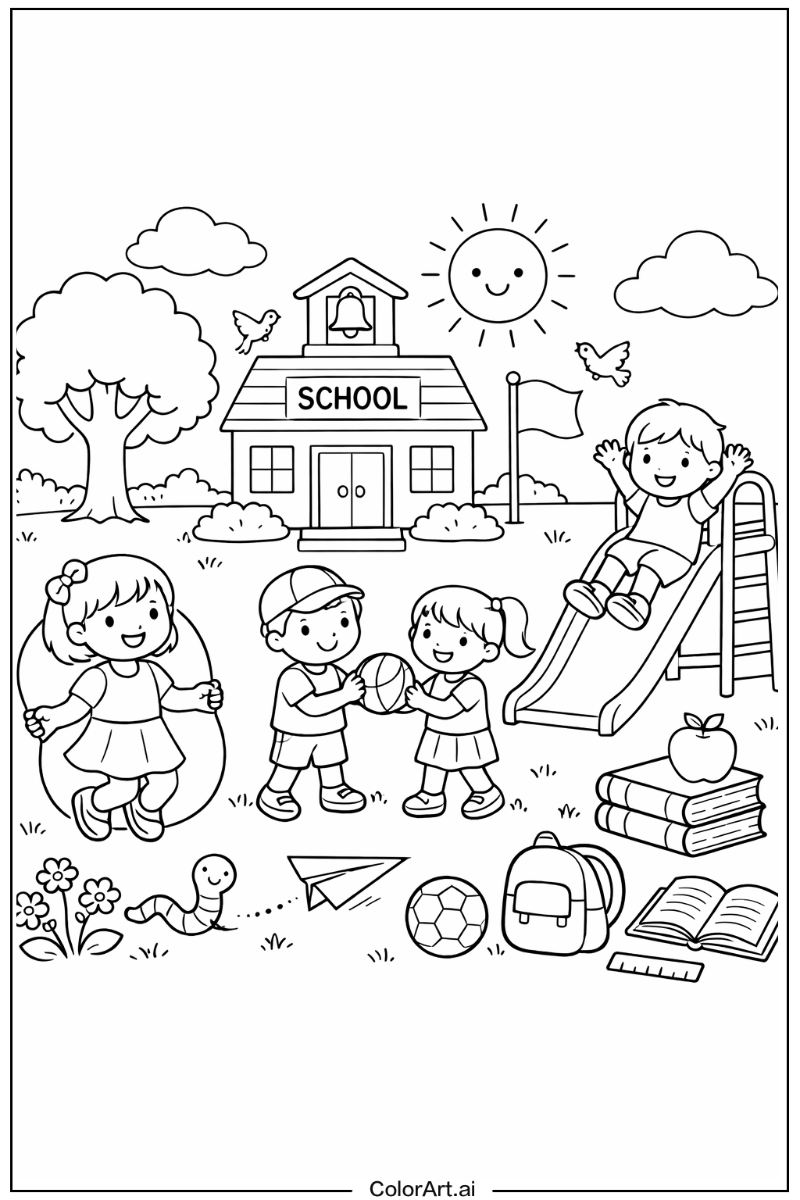 back to school Playing Outside 5