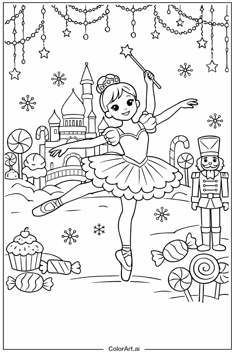 Sugar plum fairy Ballerina Design
