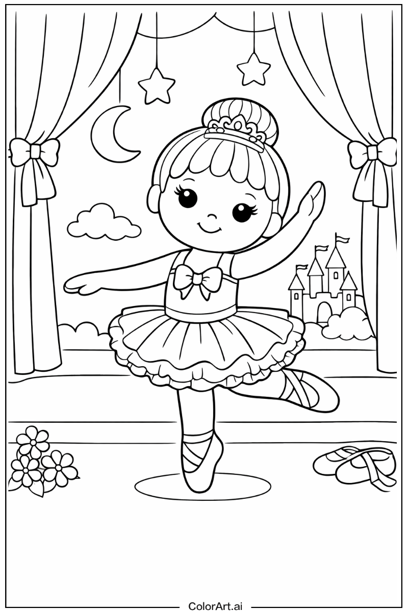 Doll ballerina Ballerina Scene