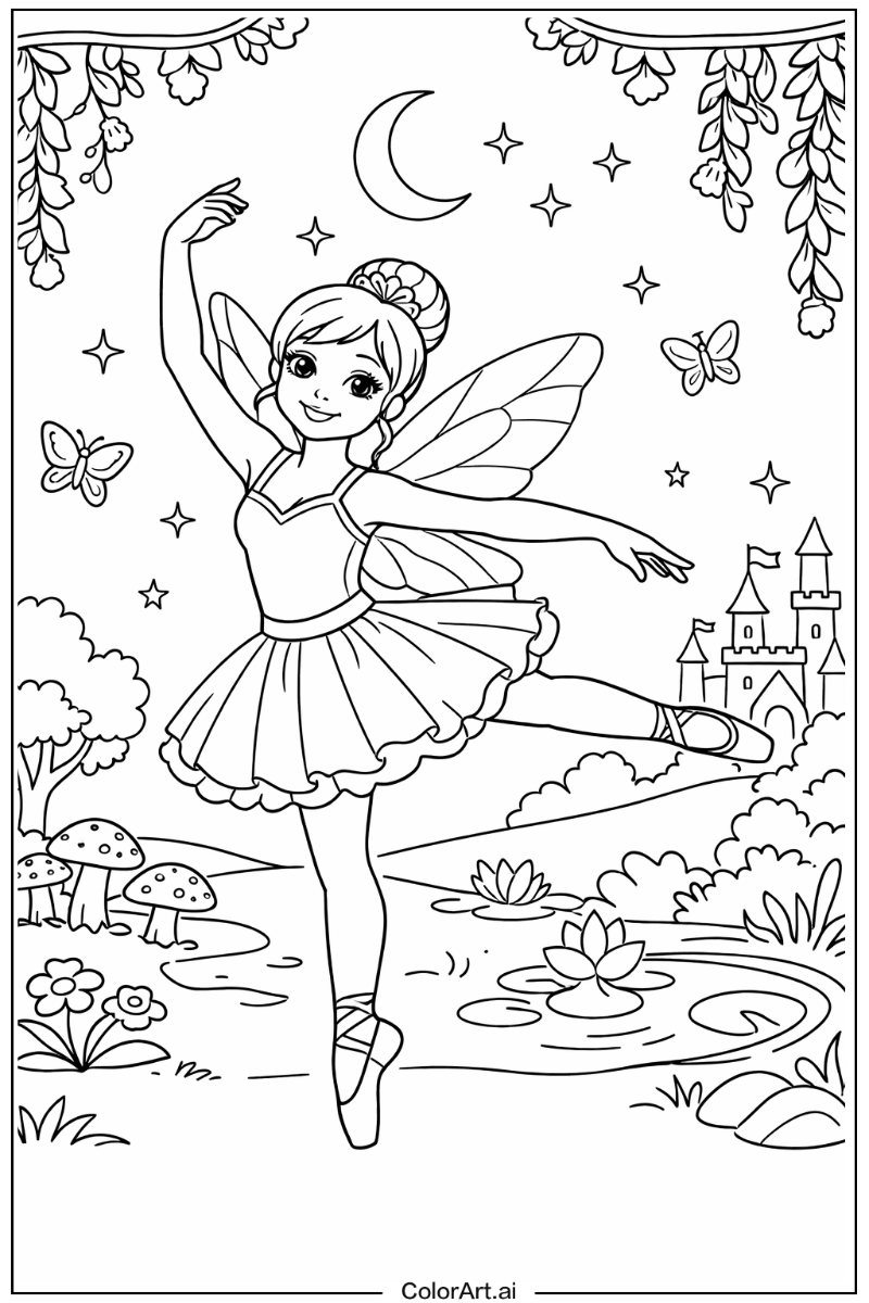 Ballerina with Fairy ballerina Theme