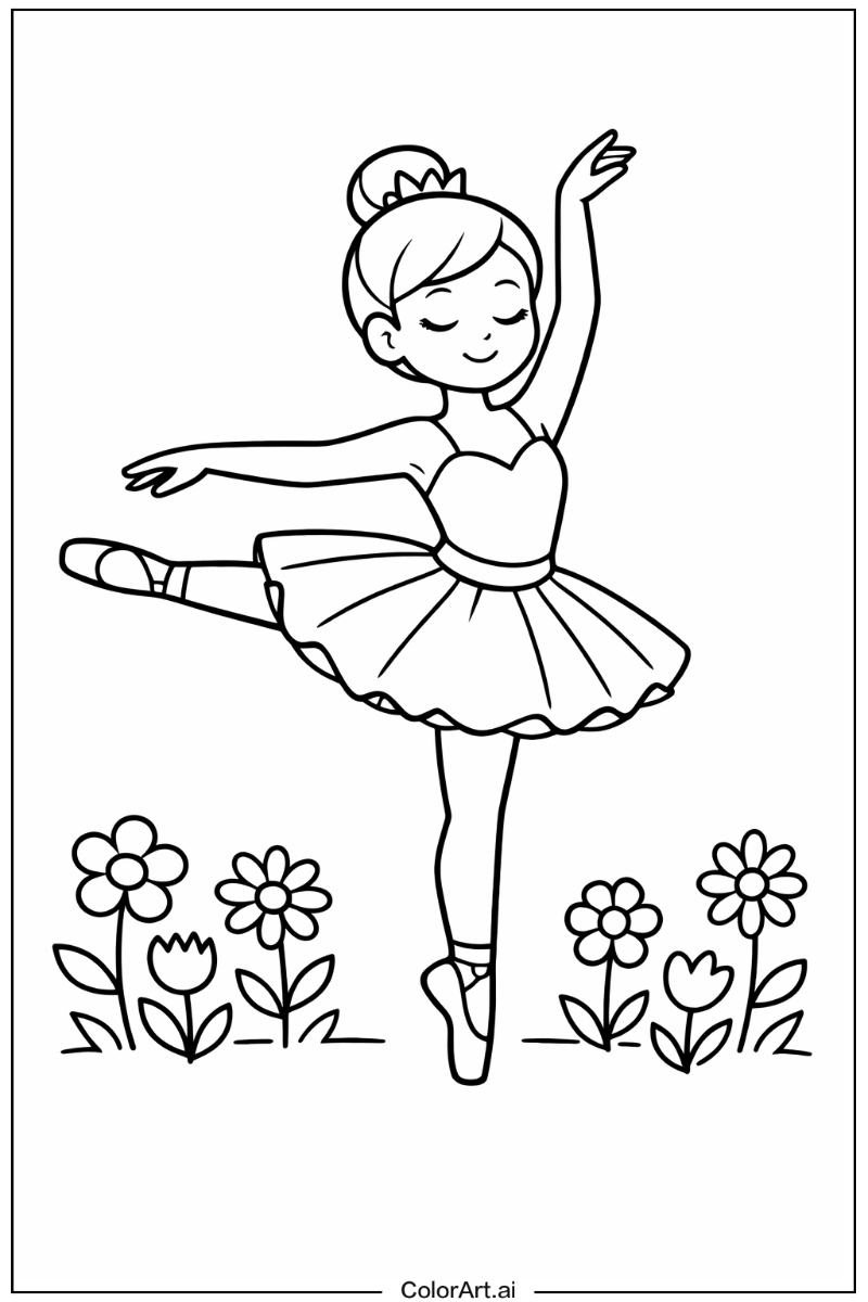 ballerina in a Garden 3