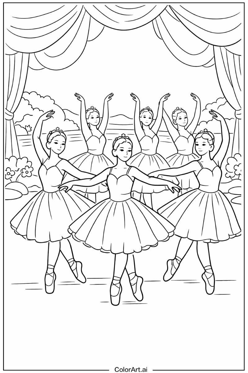 Ballerina with Corps de ballet Theme 2