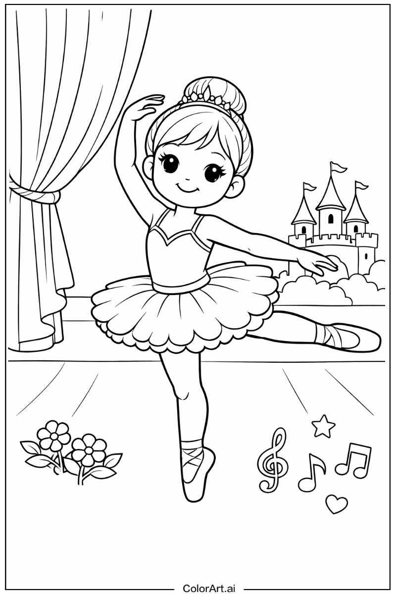 Young ballerina Ballerina Design 2