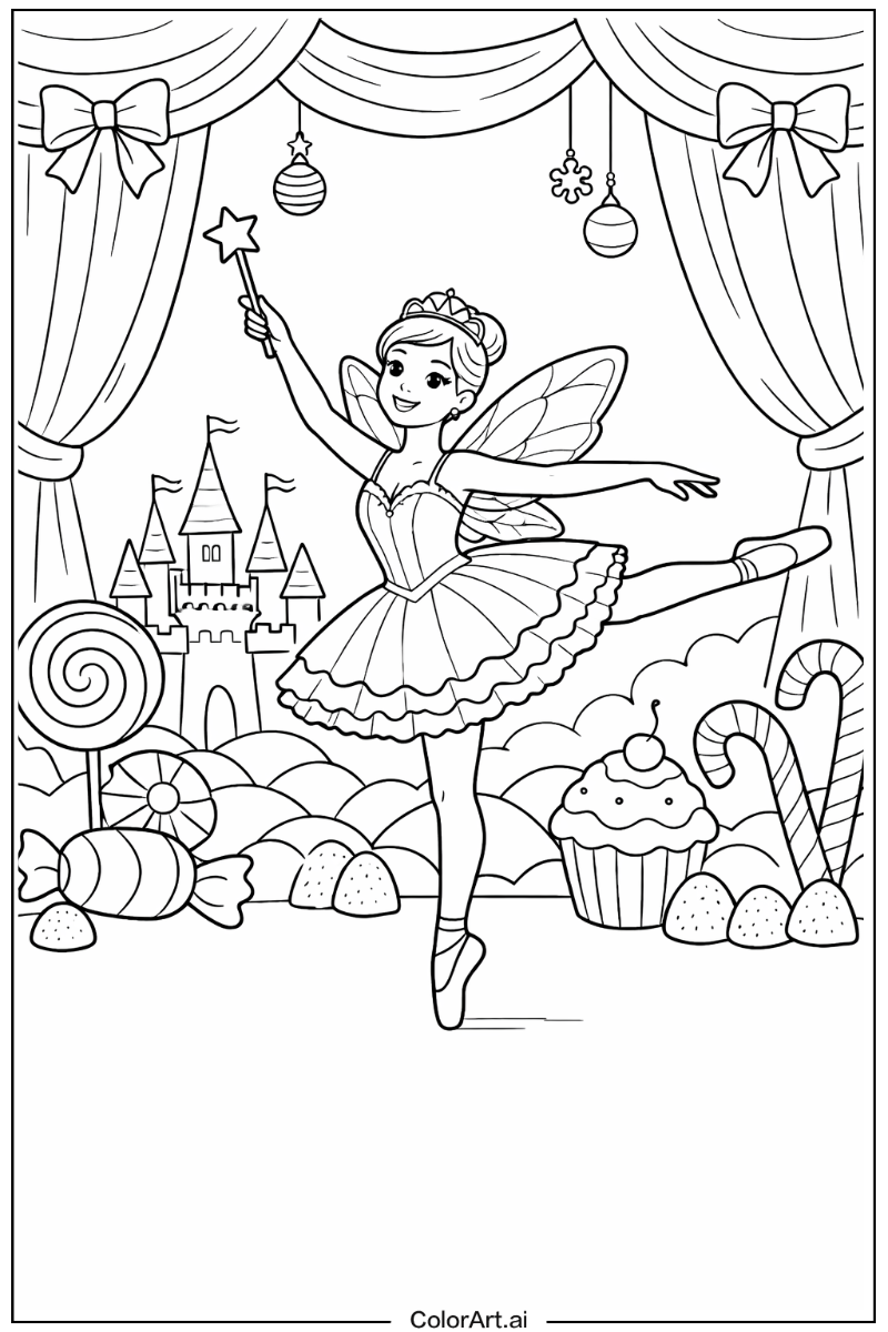 Sugar plum fairy Ballerina Design 2