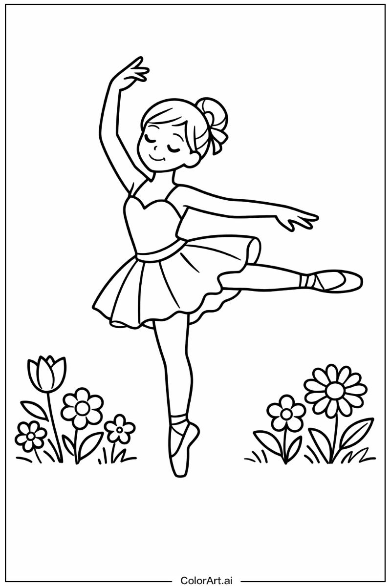 ballerina in a Garden 5