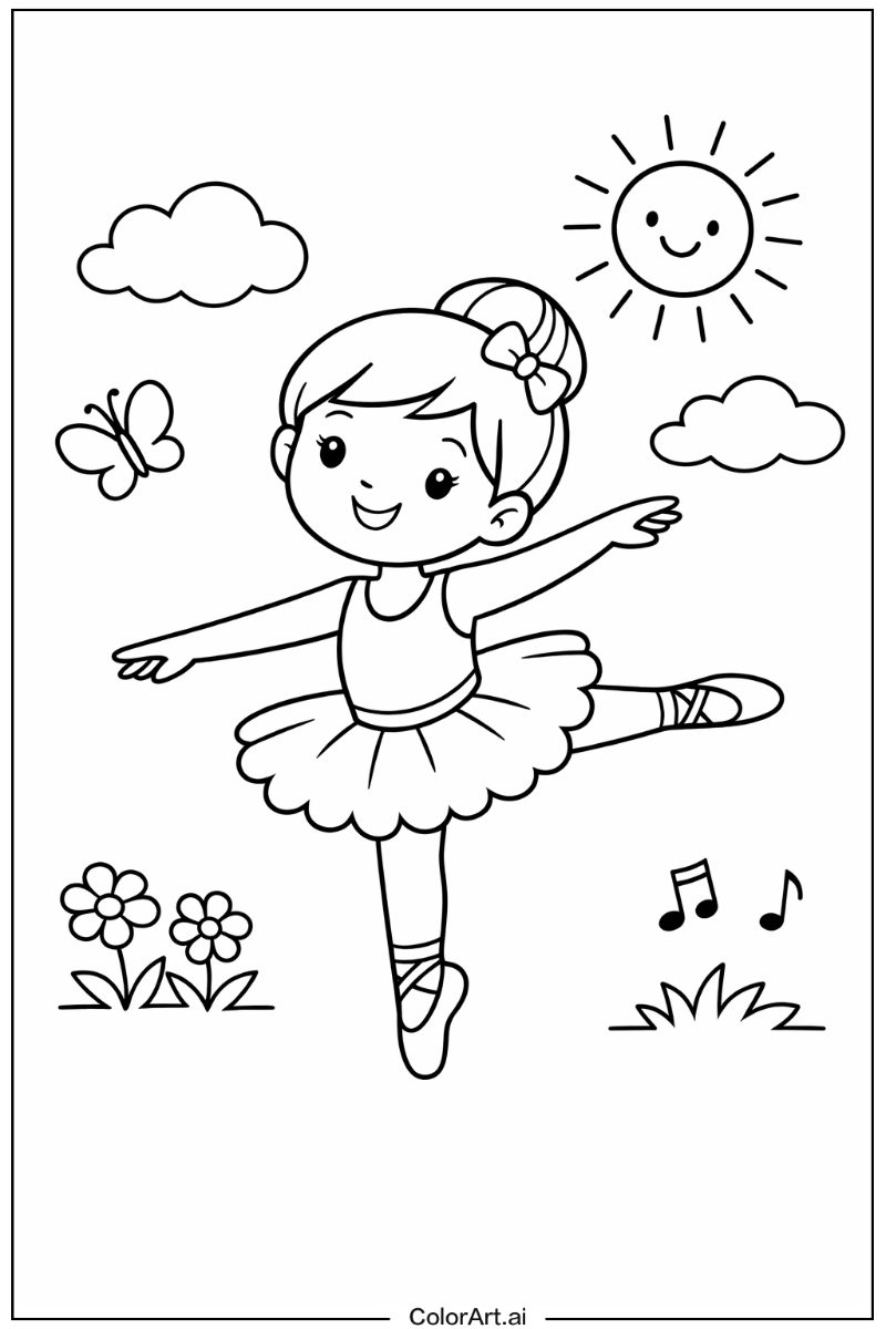 ballerina Playing Outside 5