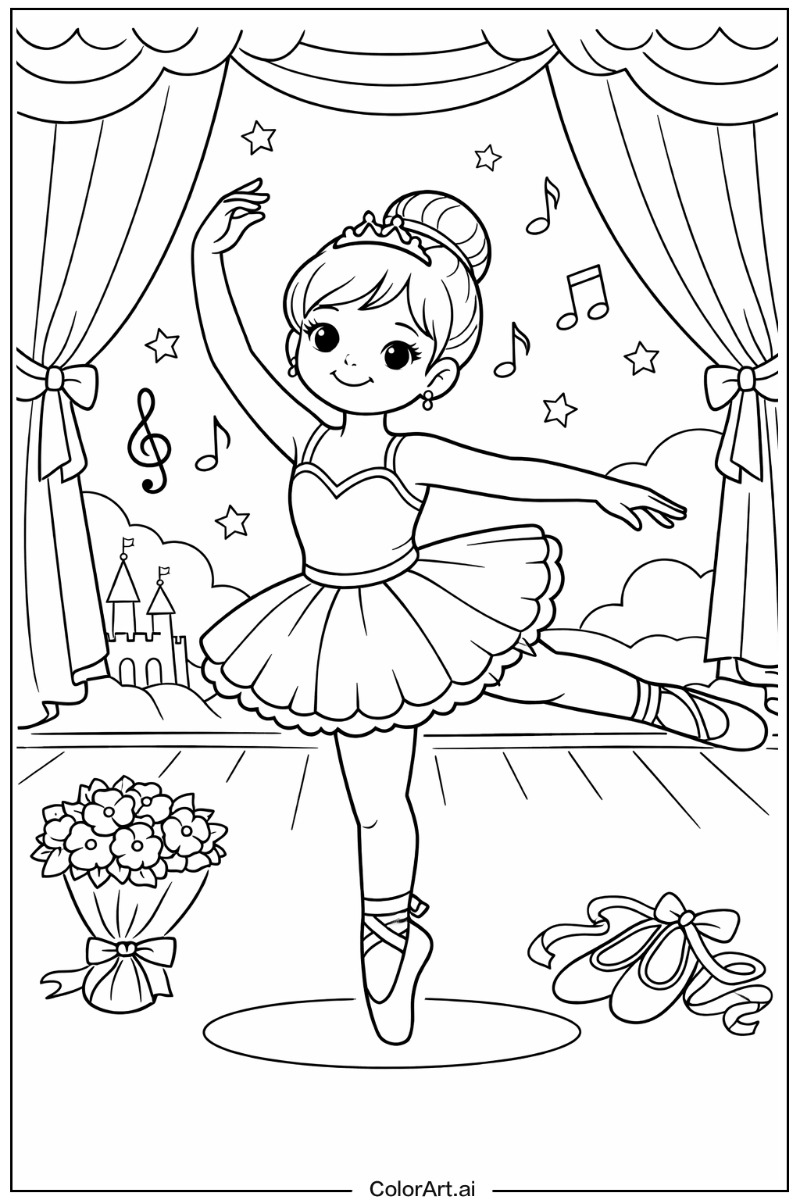 Young ballerina Ballerina Design 3