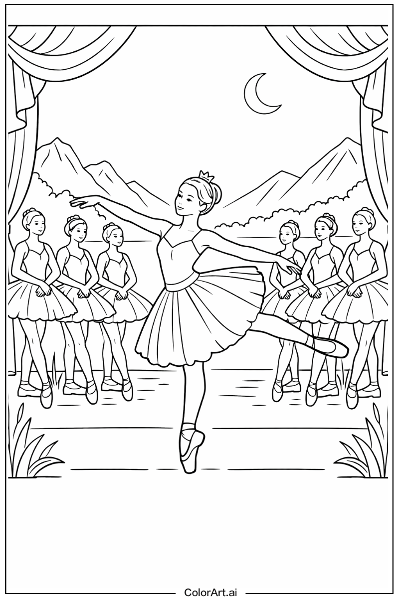 Ballerina with Corps de ballet Theme