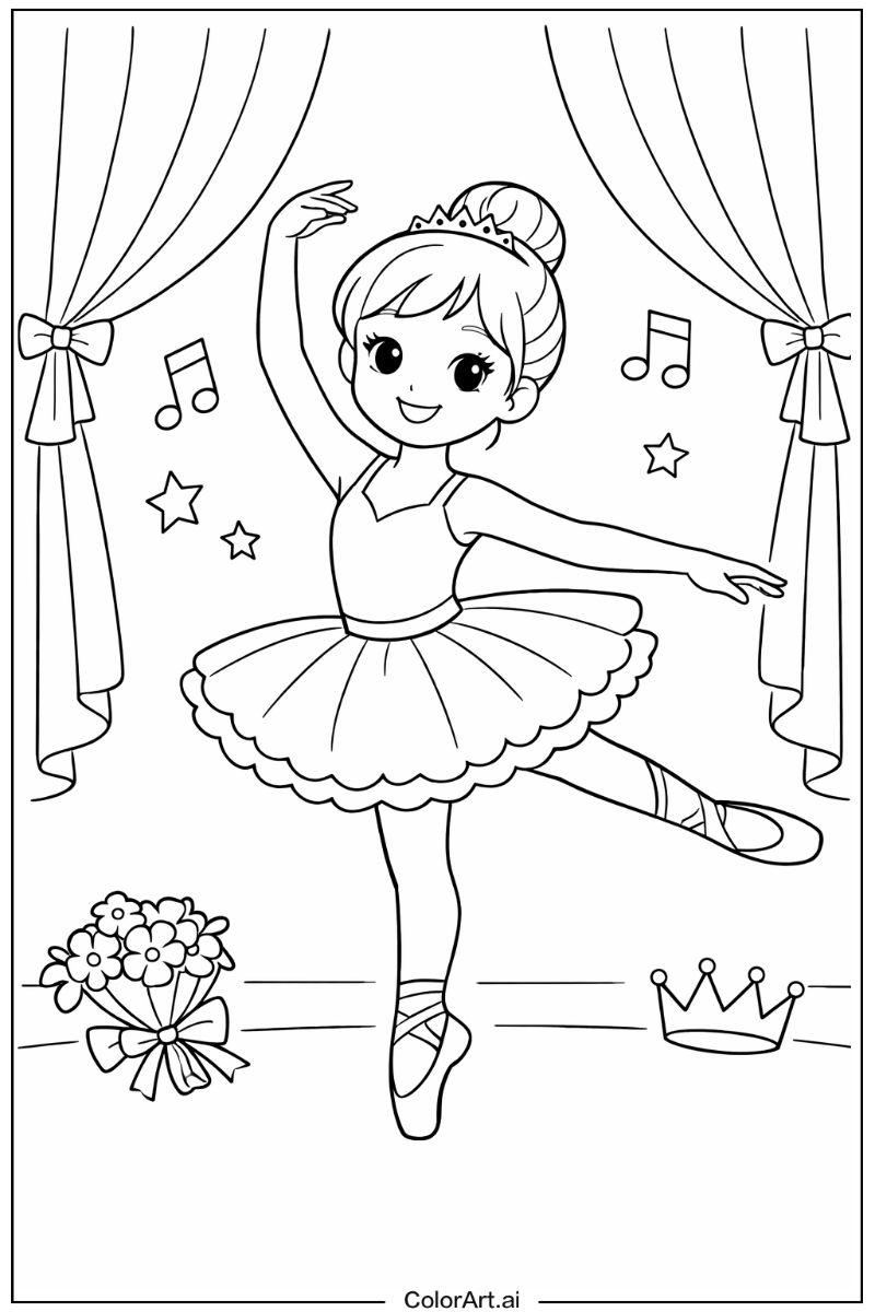 Young ballerina Ballerina Design
