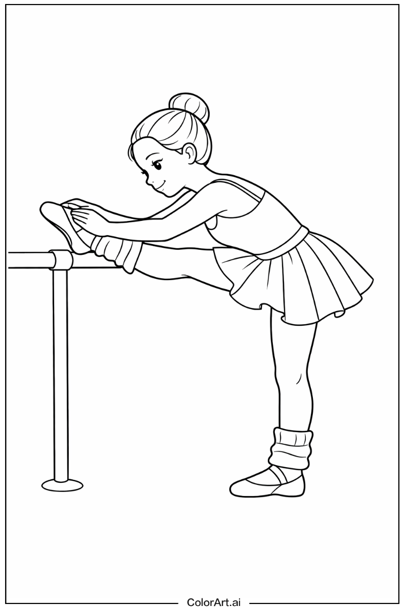 Ballet warm up Ballet dancer Scene