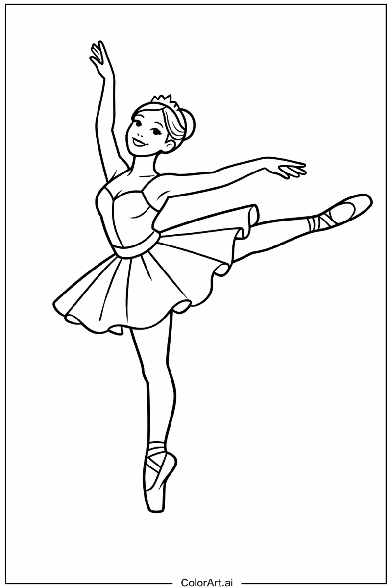 Ballet dancer with Ballerina Theme