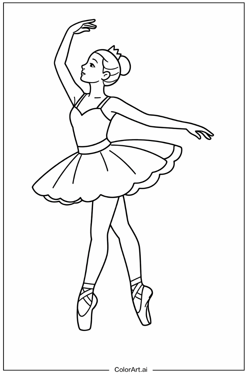 Ballet dancer with Ballet pointe Theme