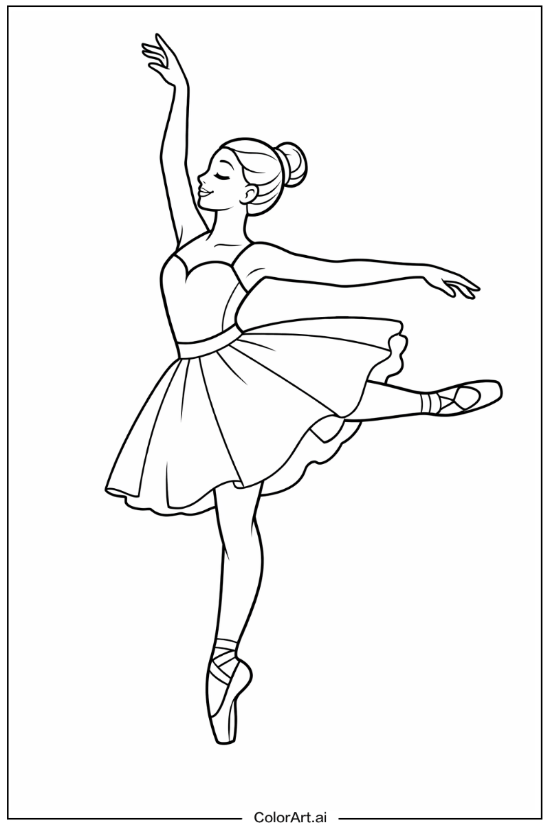 Graceful ballet dancer Ballet dancer Scene