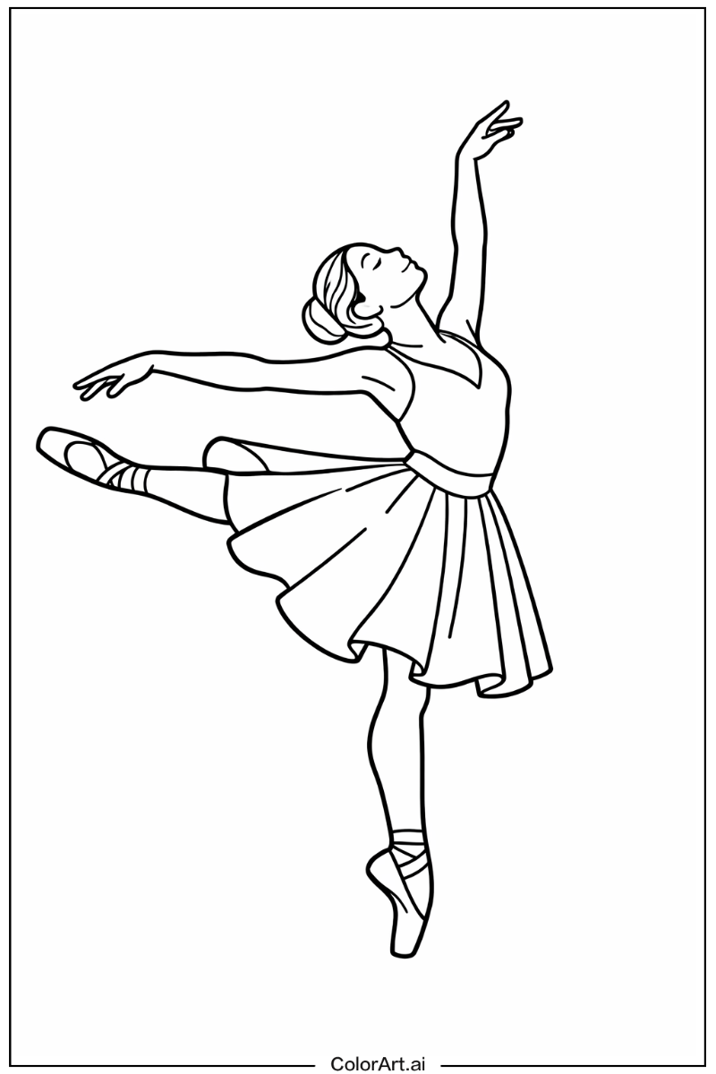 Ballet dancer with Expressive ballet dancer Theme
