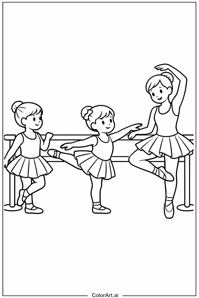 Ballet barre Ballet Scene