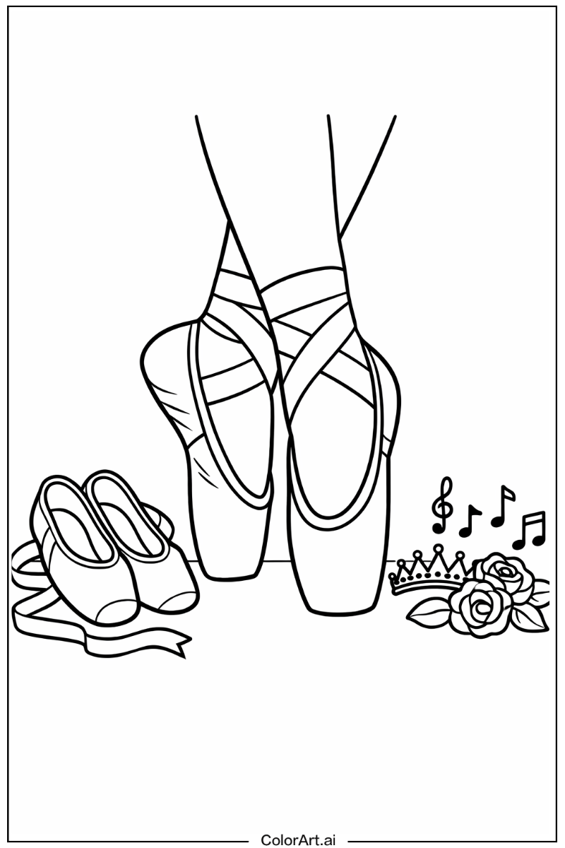 Ballet with Ballet shoes Theme