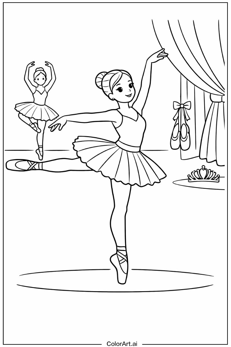 Ballet with Ballet posture Theme