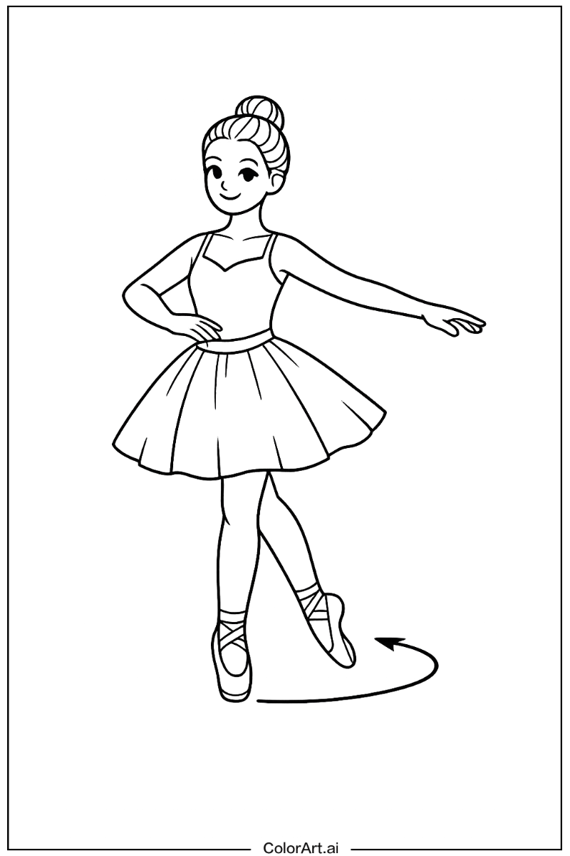 Ballet with Rond de jambe Theme