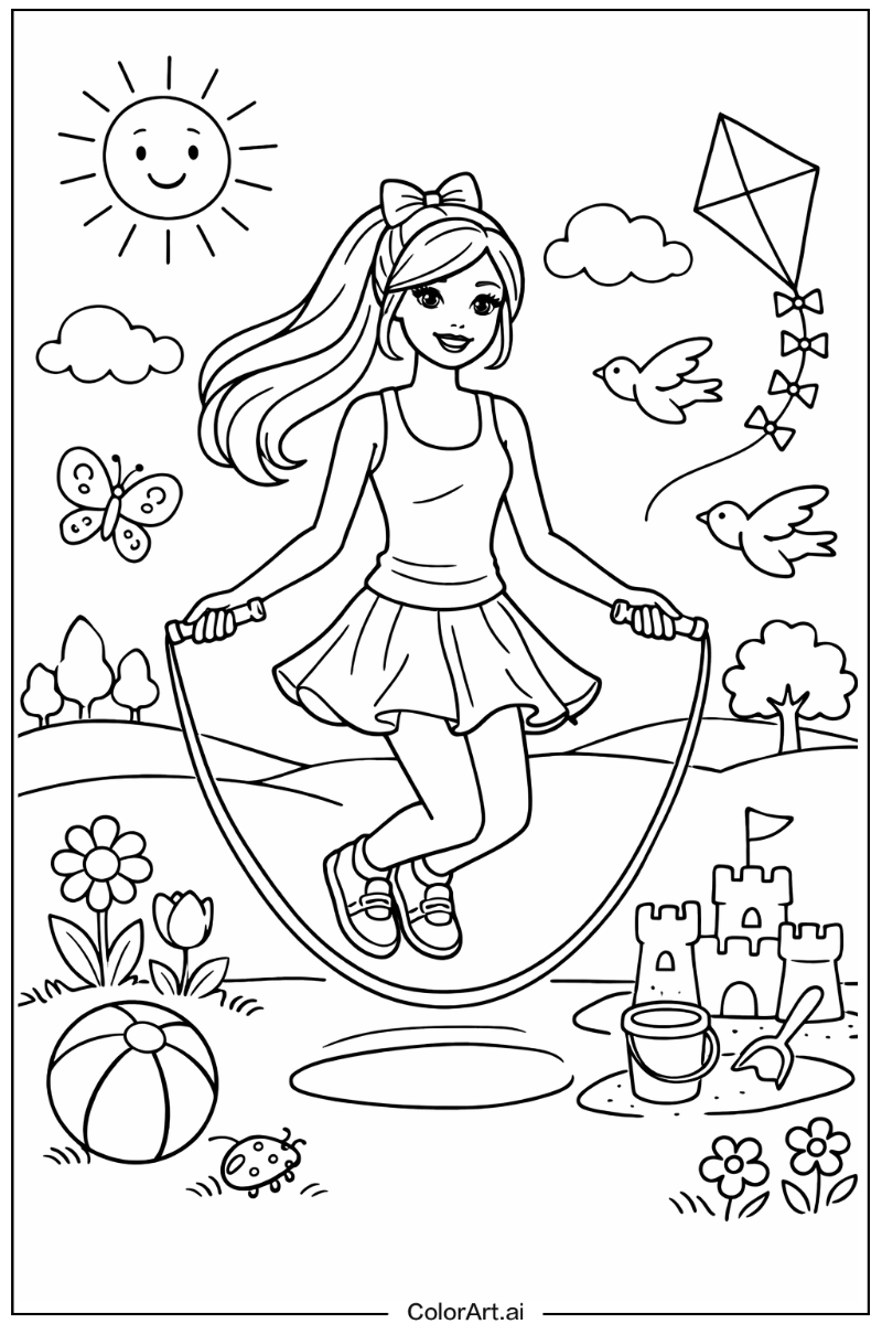 Barbie Playing Outside 2