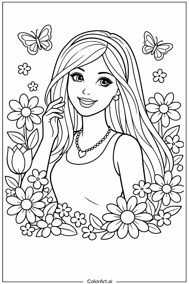 Barbie with Flowers 2