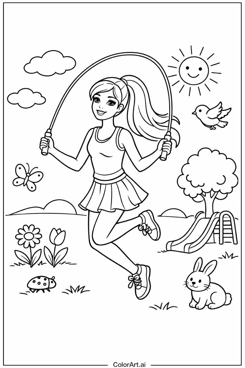 Barbie Playing Outside 1