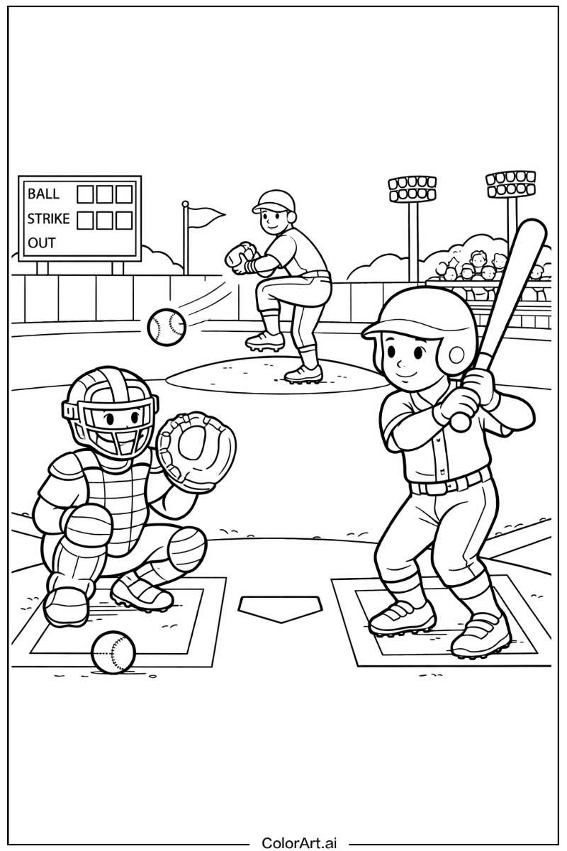 Uniform Baseball Scene