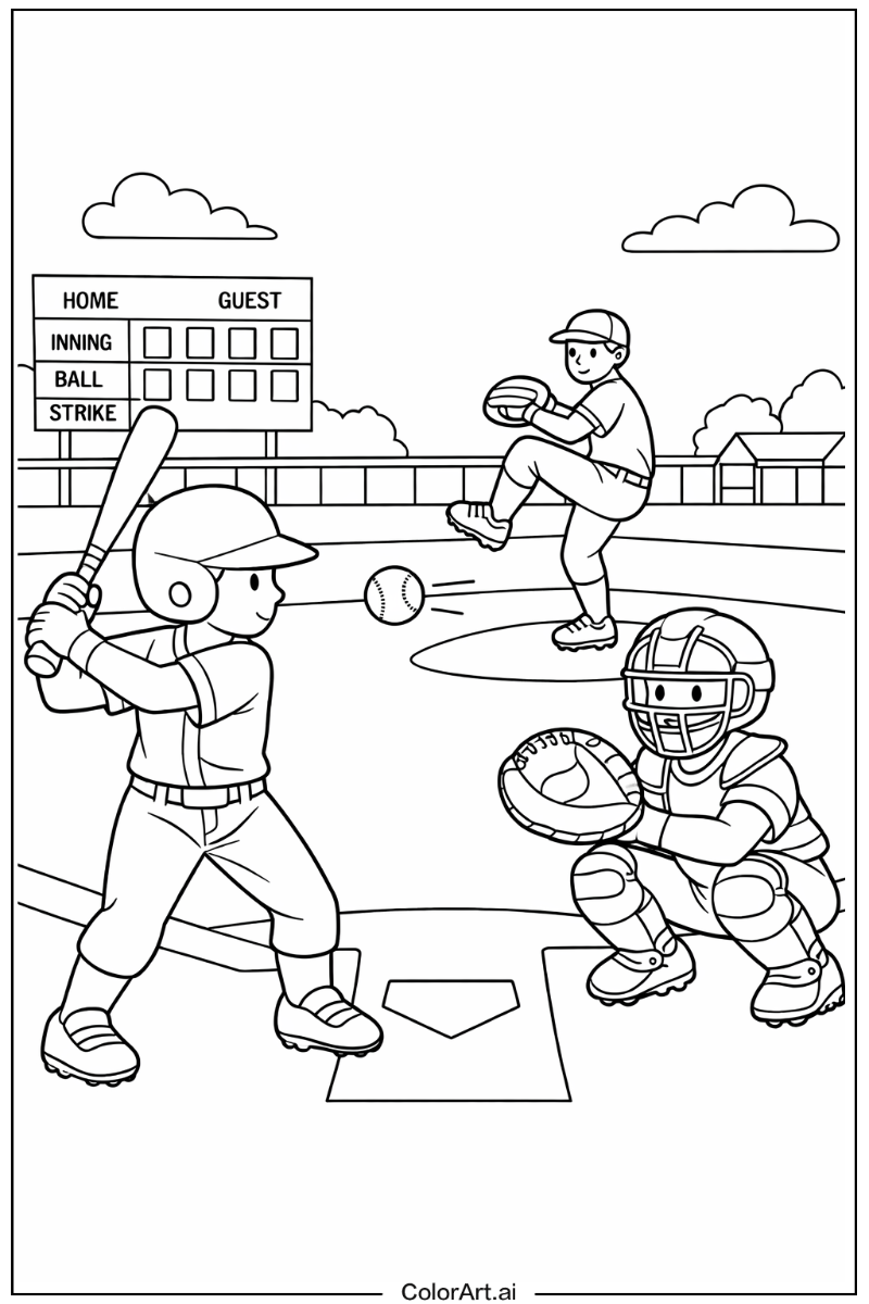 Baseball with Base Theme