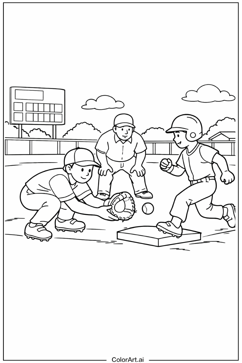 First base Baseball Design