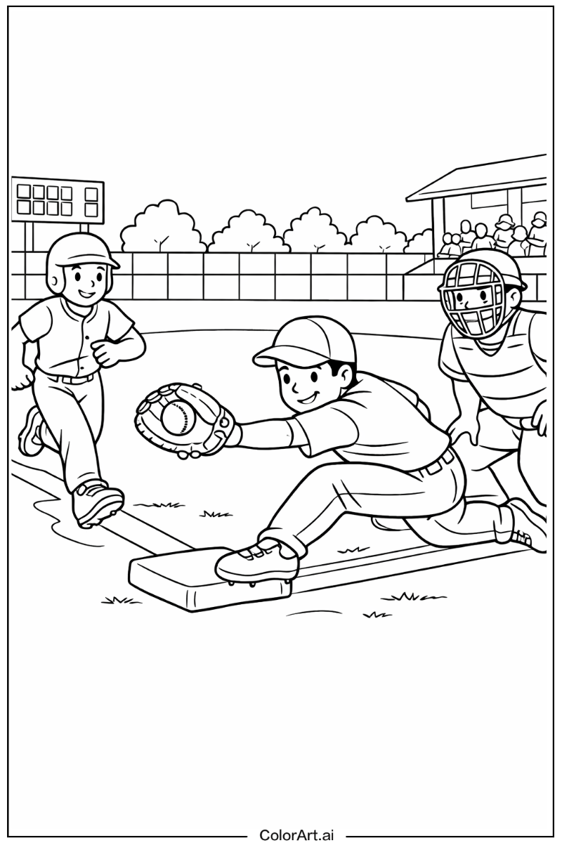 First base Baseball Design